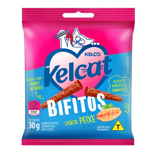 Kelcat Bifitos Peixe | Caixa com 20x30g