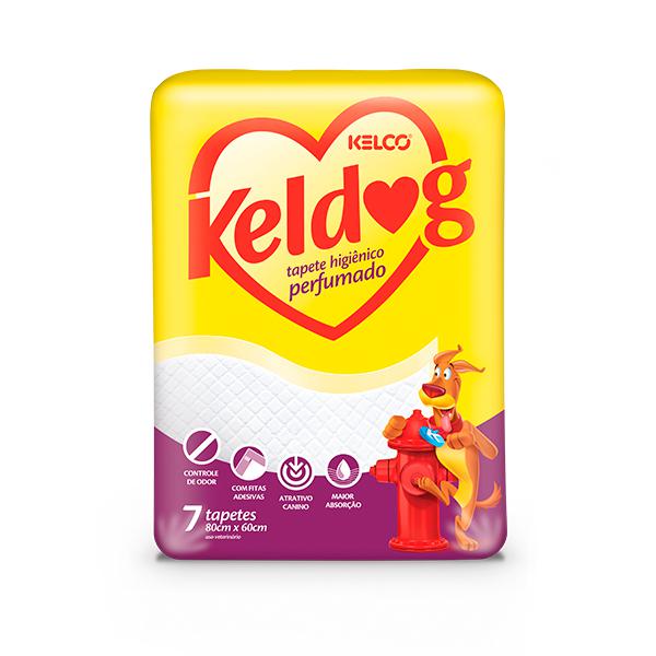 Keldog Tapete Higiênico Perfumado 60x80cm | Pacote com 12x7 unidades