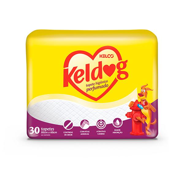 Keldog Tapete Higiênico Perfumado 60x80cm | Pacote com 4x30 unidades