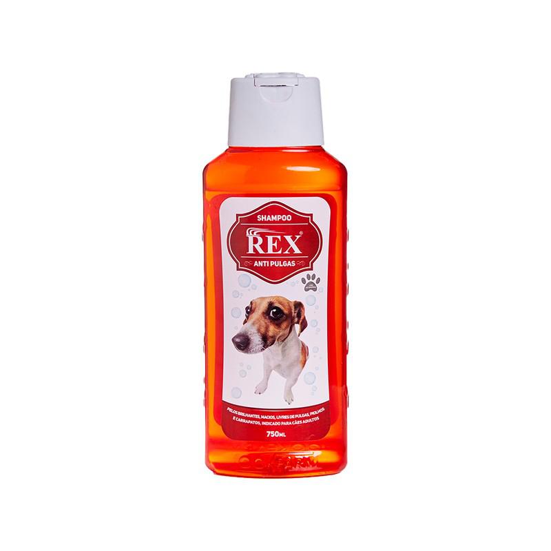 Shampoo Rex Anti Pulgas, Neutro e Condiciona 3x1 | Caixa com 12x500ml