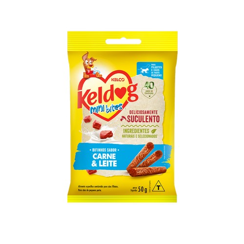KELDOG BIF MINI BITS CARNE LEITE 50GR