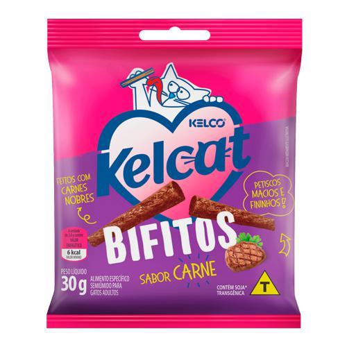 Kelcat Bifitos Carne | Caixa com 20x30g