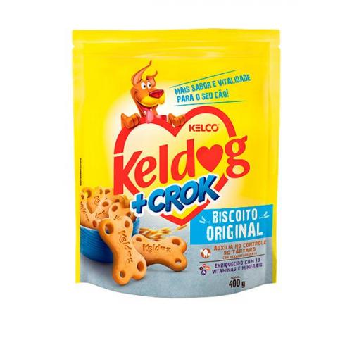 Keldog Biscoito +CROK Original | Caixa com 12x400g