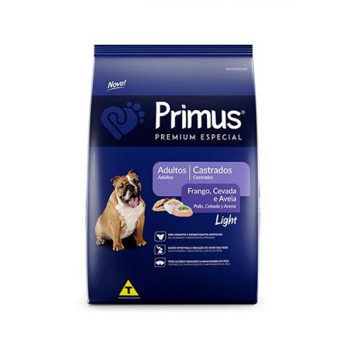 Primus Premium Cães Castrados Light Frango/Cevada/Aveia Saco de 15kg